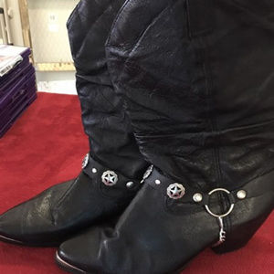 Black Ladies Dingo Cowgirl Boots